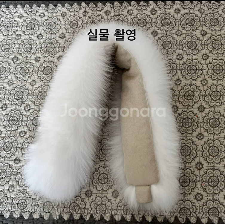 100% 리얼 폭스 퍼 목도리55cm / 장원영 착용 디자인--1