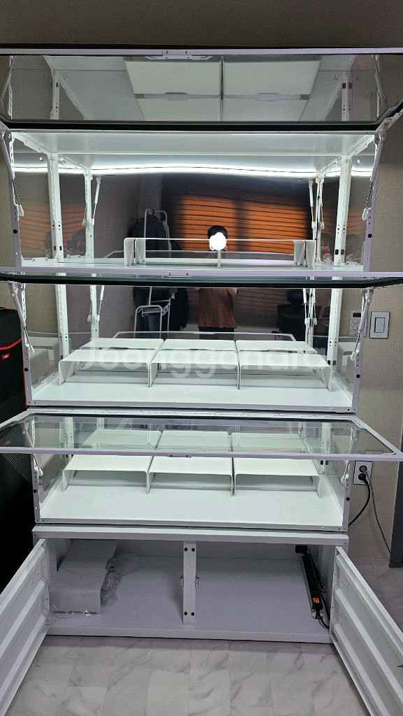 더 스페이스 장식장 화이트 확장형--0