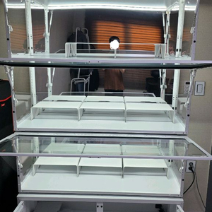 더 스페이스 장식장 화이트 확장형