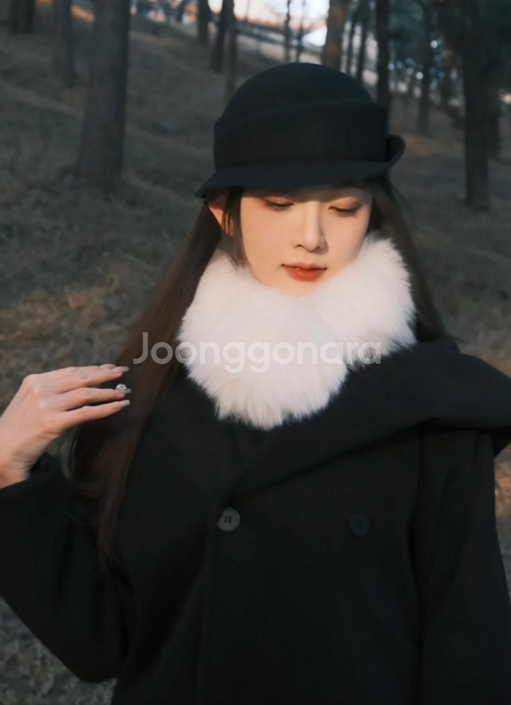 100% 리얼 폭스 퍼 목도리55cm / 장원영 착용 디자인--7