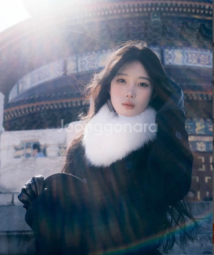 100% 리얼 폭스 퍼 목도리55cm / 장원영 착용 디자인--8