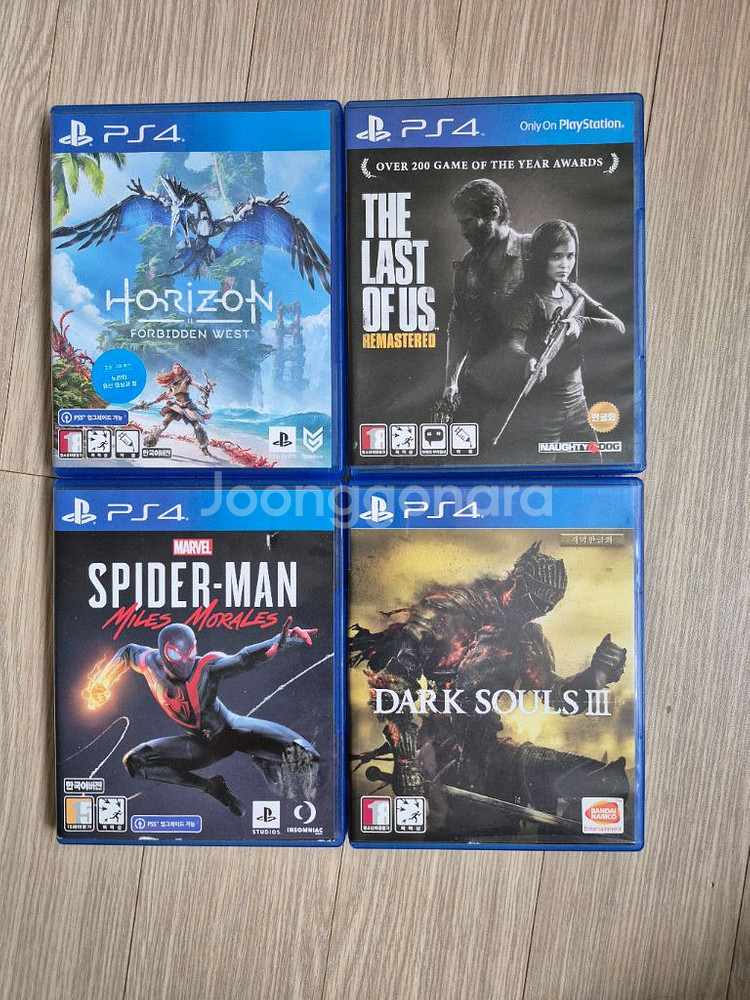 PS4 게임 4종 세트--0