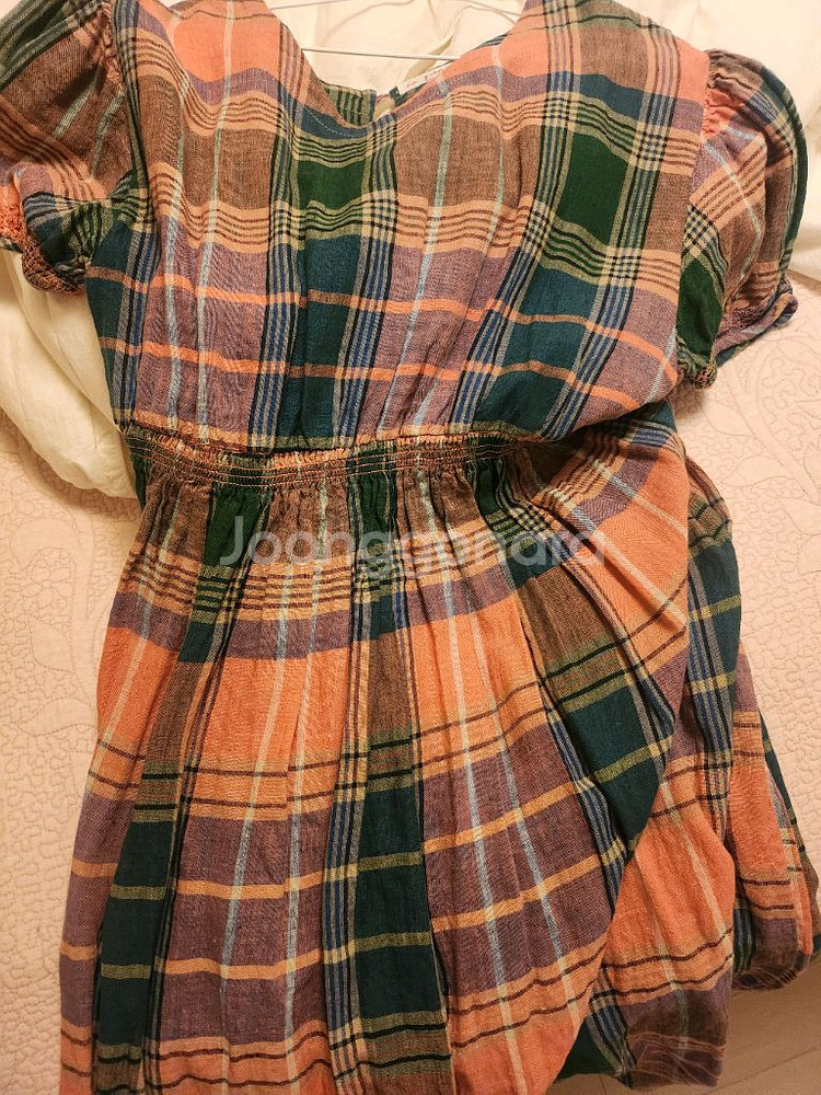 로즈베이 체크 원피스--2