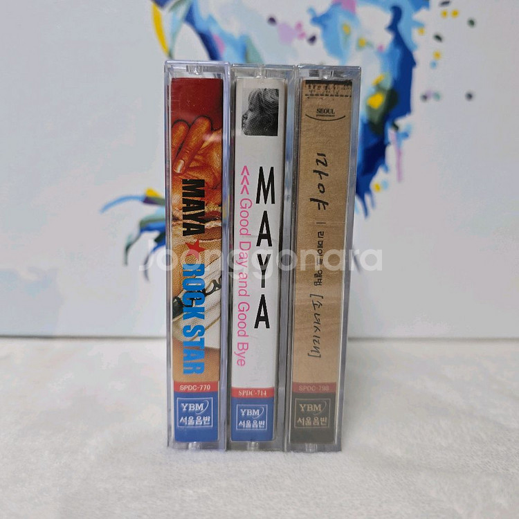마야 MAYA 1~2집 & 리메이크 앨범 카세트 테이프--0