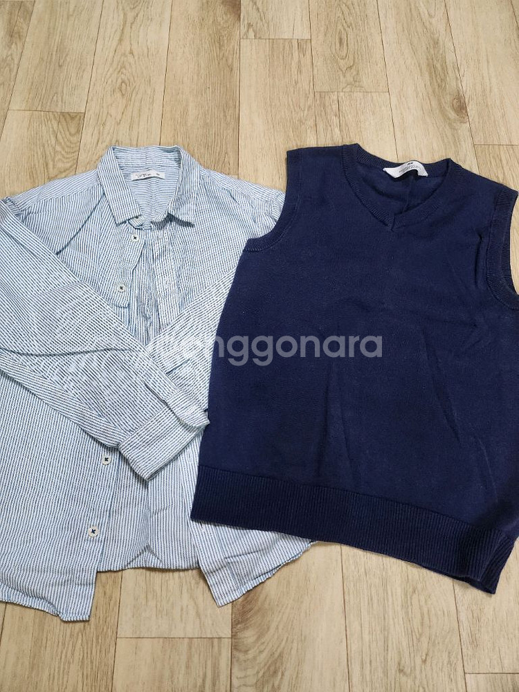 탑텐키즈 옥스포드 셔츠 130 &H&M 베스트--0