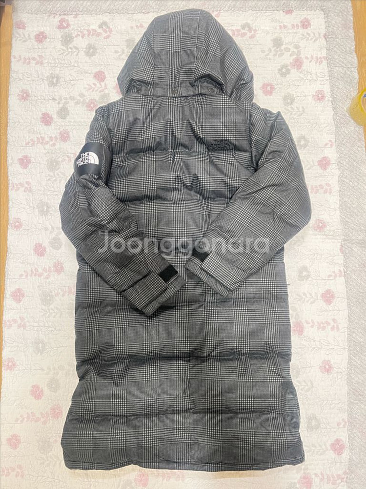 노스페이스 체크 롱패딩--11