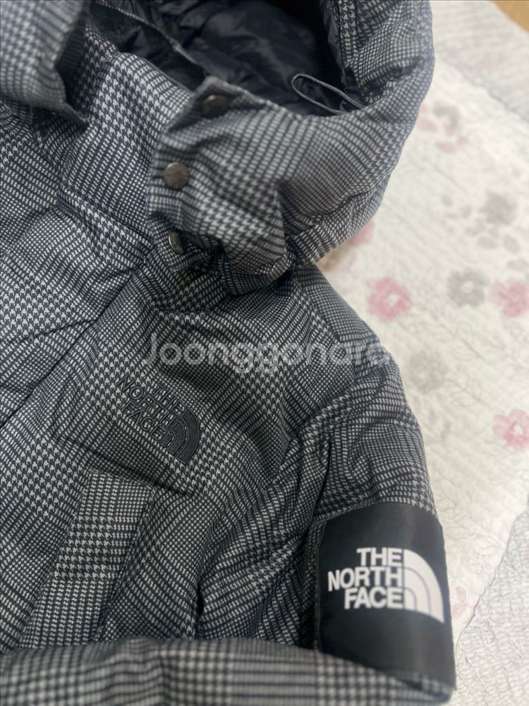 노스페이스 체크 롱패딩--12
