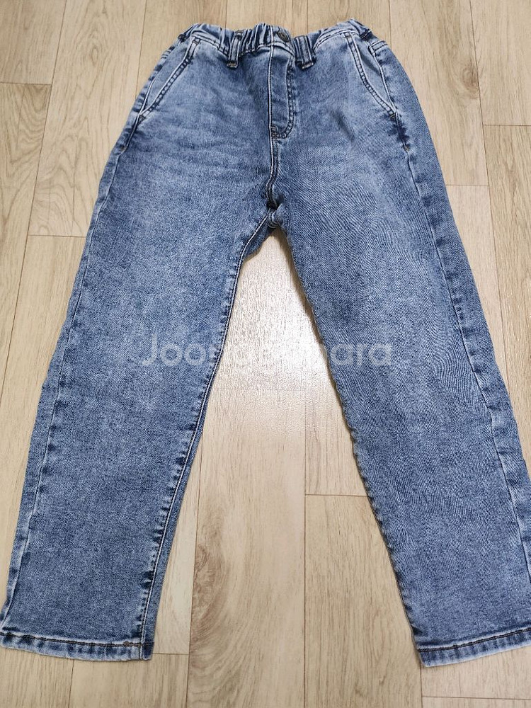 탑텐키즈 기모배기 데님 & H&M 기모 트레이닝 140--5