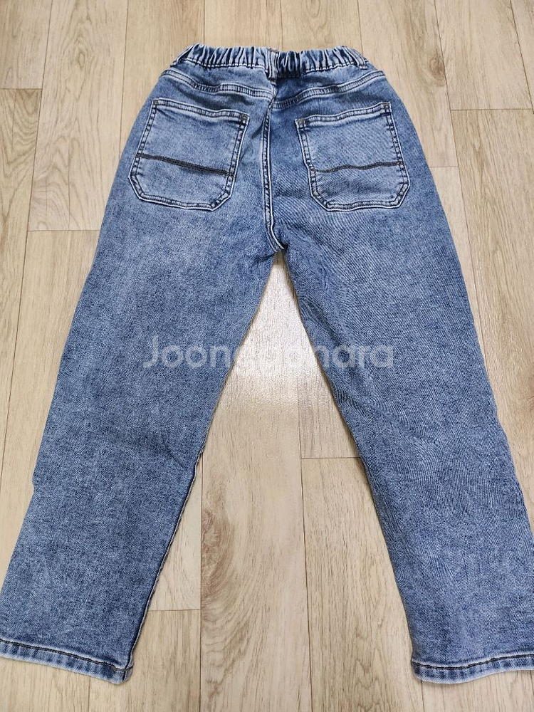 탑텐키즈 기모배기 데님 & H&M 기모 트레이닝 140--6