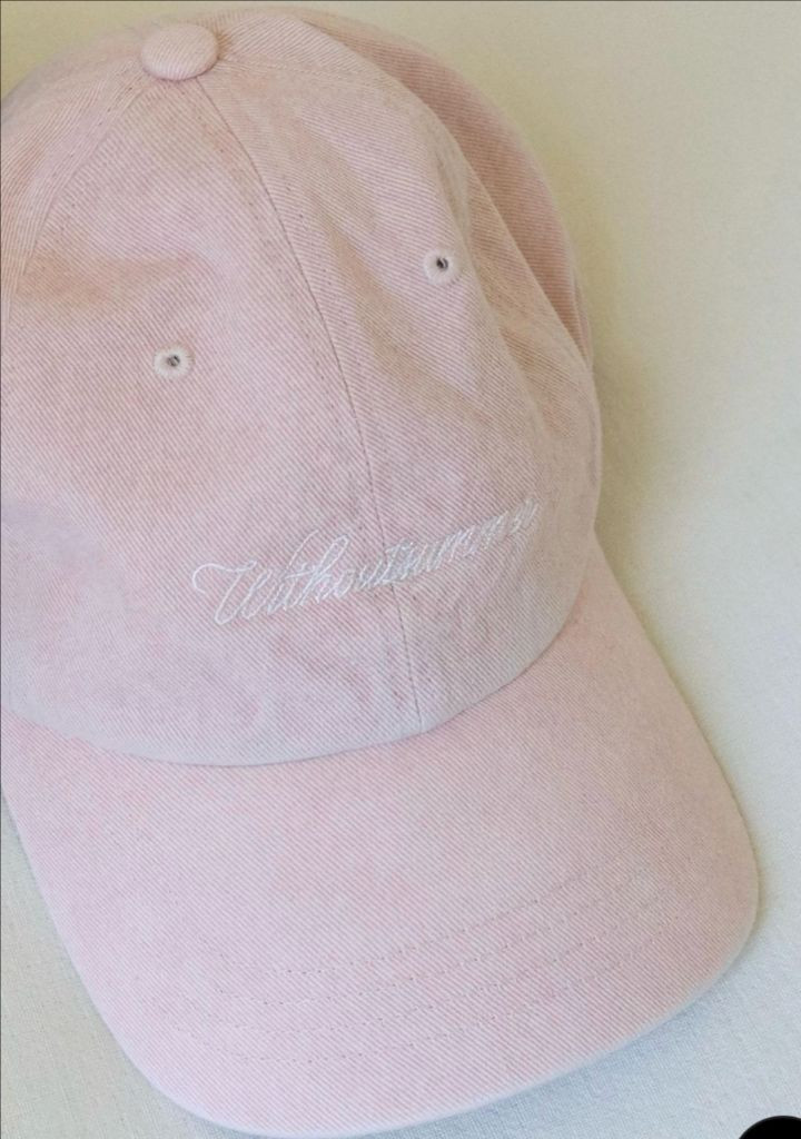 위드아웃썸머 캡모자 핑크--6