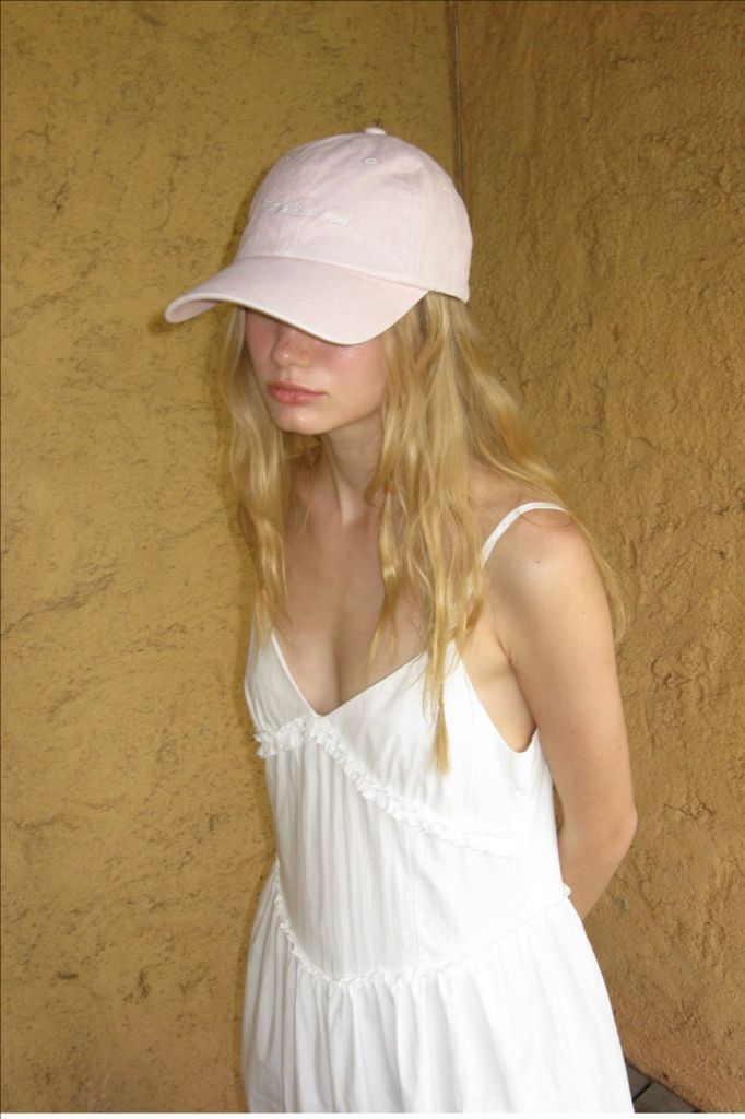 위드아웃썸머 캡모자 핑크--3