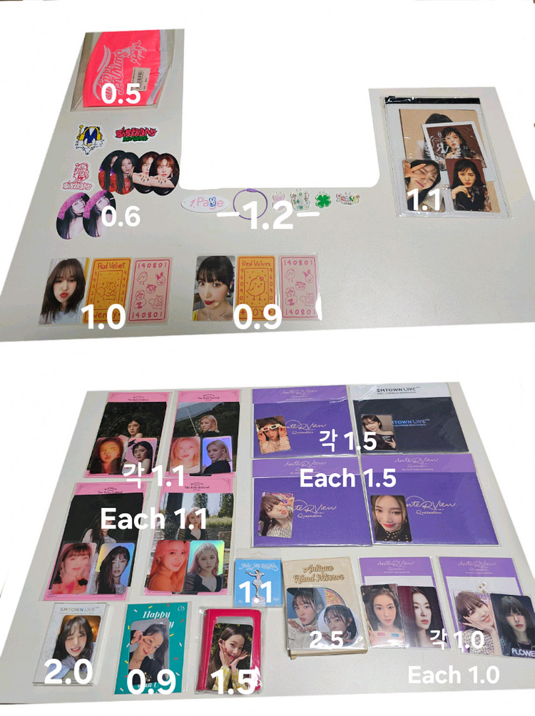 레드벨벳 포카 엠디 굿즈--0