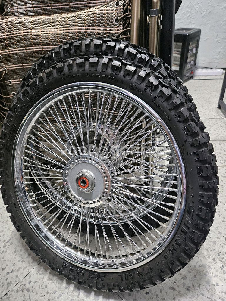 슈퍼커브110 18~20 요코하마 마차휠&신코트레일 타이어셋트--2