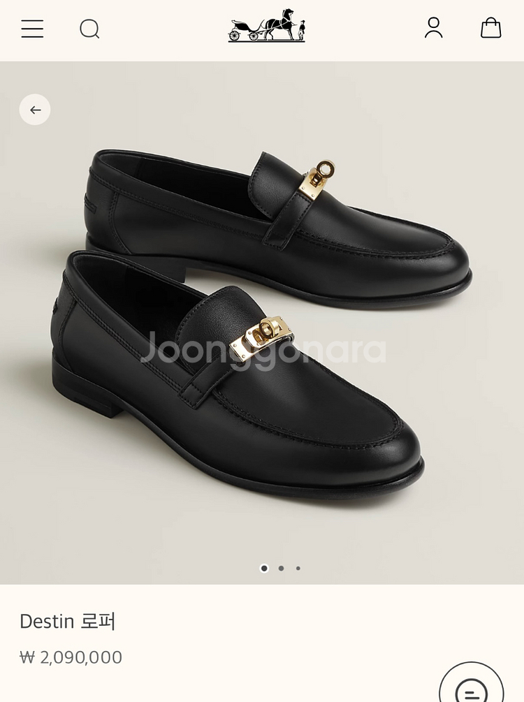 새상품)에르메스 데스틴 로퍼 Destin 39 풀패키지--0