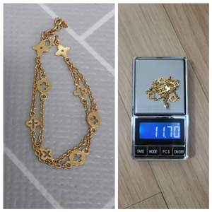 24k 루이비통 디자인 순금 팔찌 3돈(11.25g+0.45g)