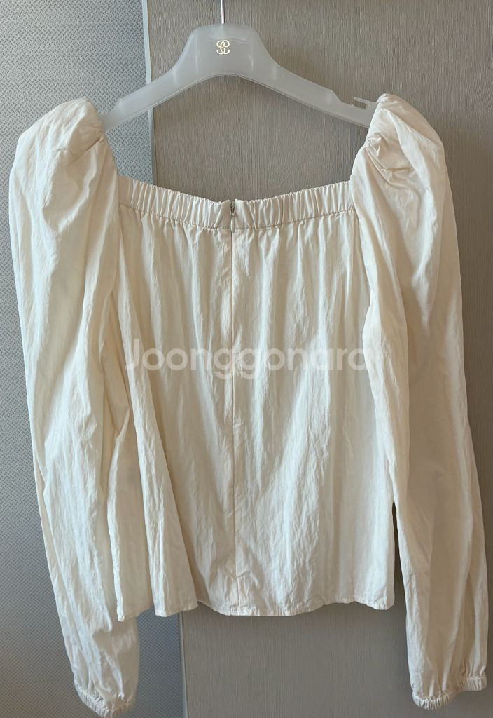 시에 sie 블린 스퀘어넥 블라우스 크림s--2