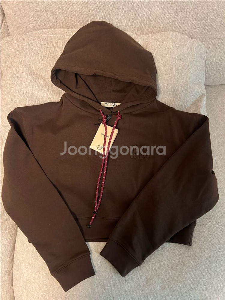 미우미우 여성 후드티 새상품--0