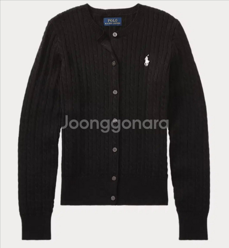 새상품) 폴로 걸즈 가디건 (블랙, 핑크ㅎ--0