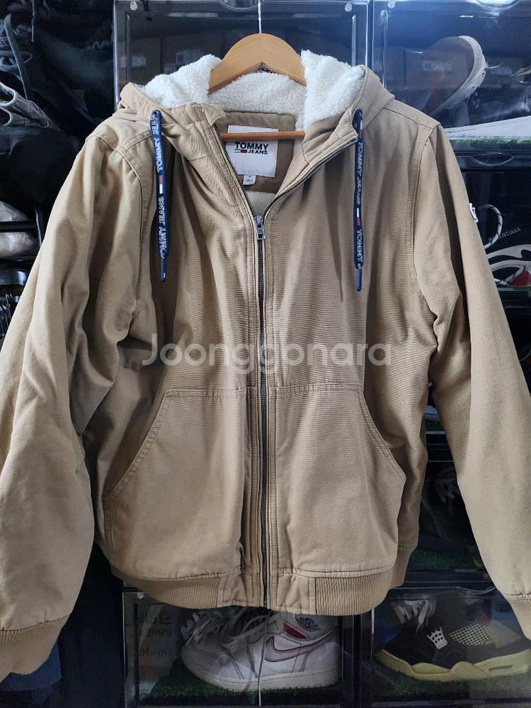 3회착 타미힐피거 쉐르파 후디 자켓 베이지 타미진스--1