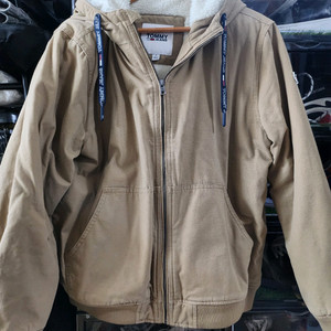 3회착 타미힐피거 쉐르파 후디 자켓 베이지 타미진스