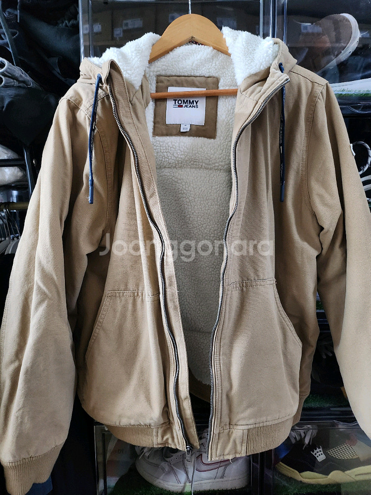 3회착 타미힐피거 쉐르파 후디 자켓 베이지 타미진스--0