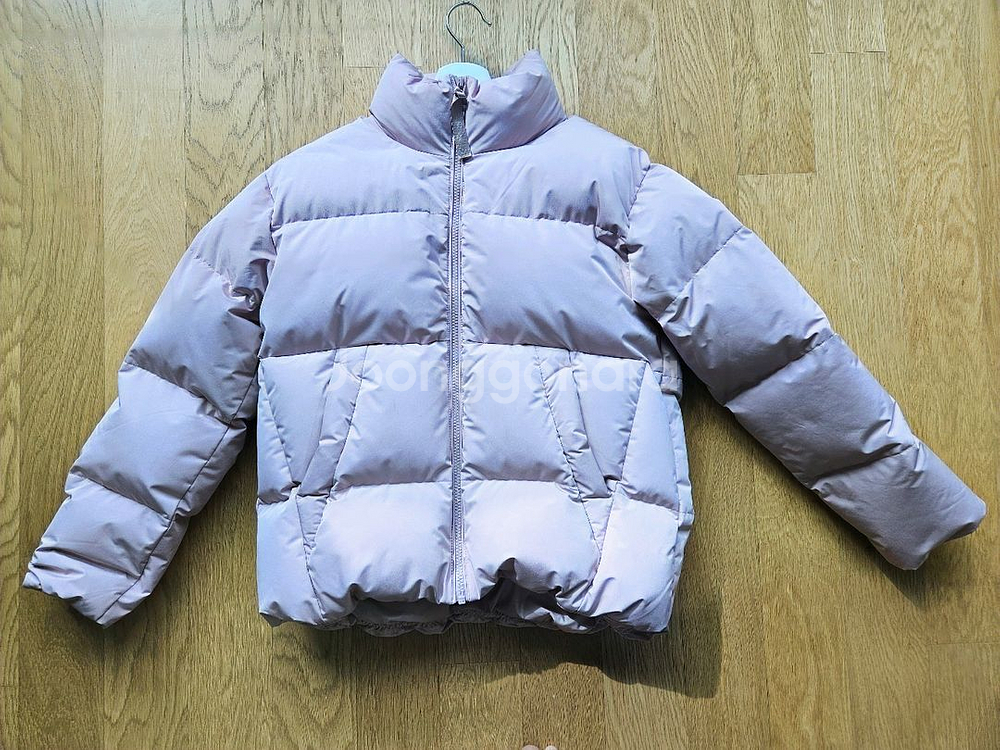 탑텐 핑크 덕다운 패딩 점퍼 85--0