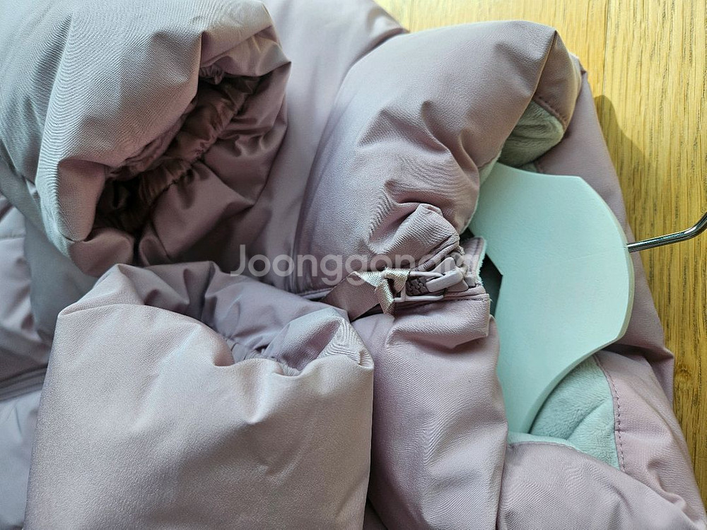 탑텐 핑크 덕다운 패딩 점퍼 85--2