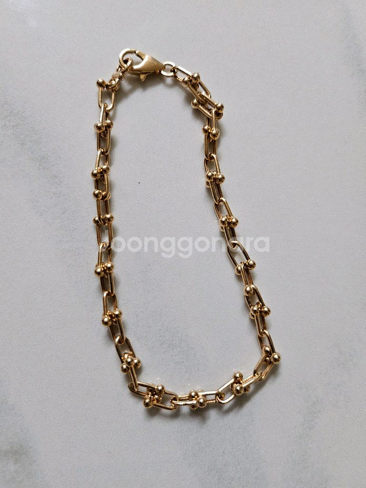 18K 핑크골드 팔찌--1