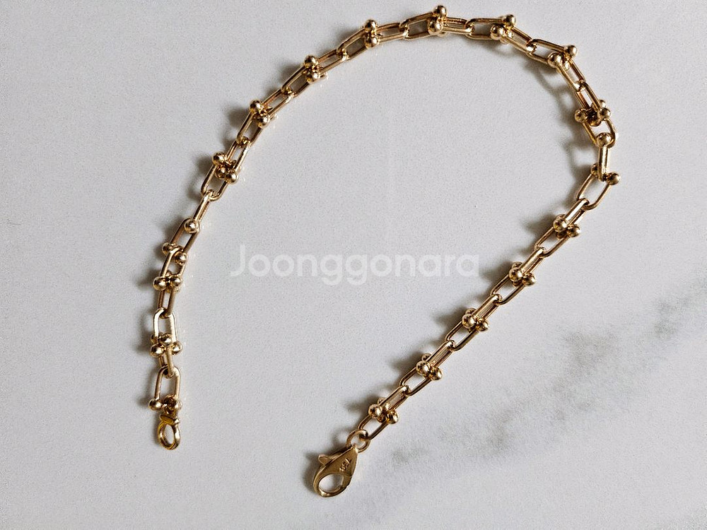 18K 핑크골드 팔찌--2