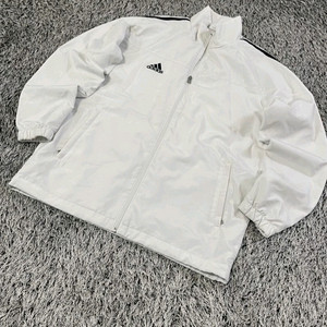 아디다스 화이트 바람막이 트랙탑 져지자켓 95/M