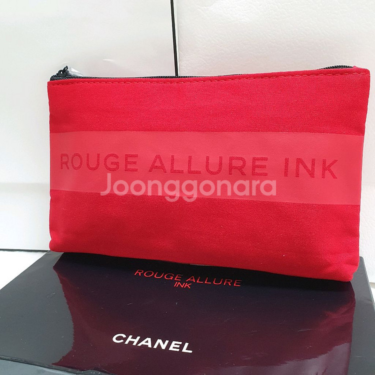샤넬 레드 사각파우치 루쥬알뤼르 잉크--2
