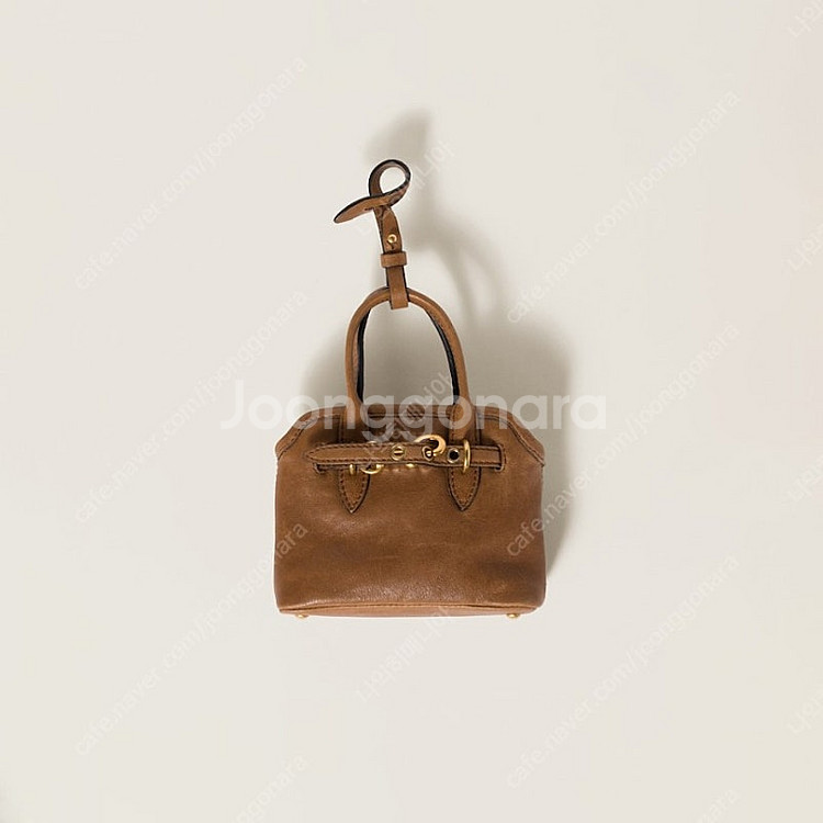 [새상품]미우미우 아방뛰르 가죽 참 키링--3