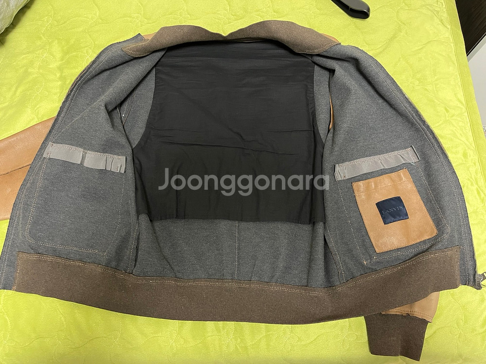 랑방 램스킨 블루종 자켓 100사이즈--4