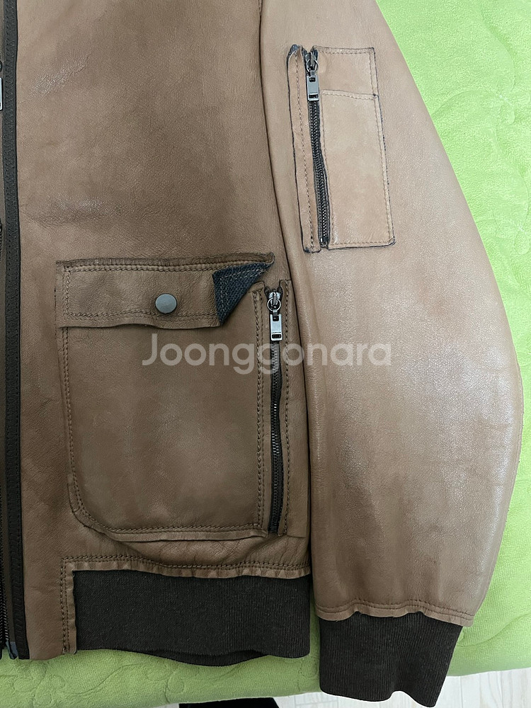 랑방 램스킨 블루종 자켓 100사이즈--3