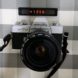 미놀타 sr T 101 필름카메라 35-70미리 줌렌즈