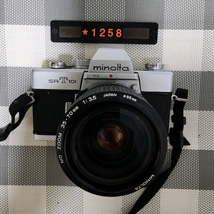 미놀타 sr T 101 필름카메라 35-70미리 줌렌즈