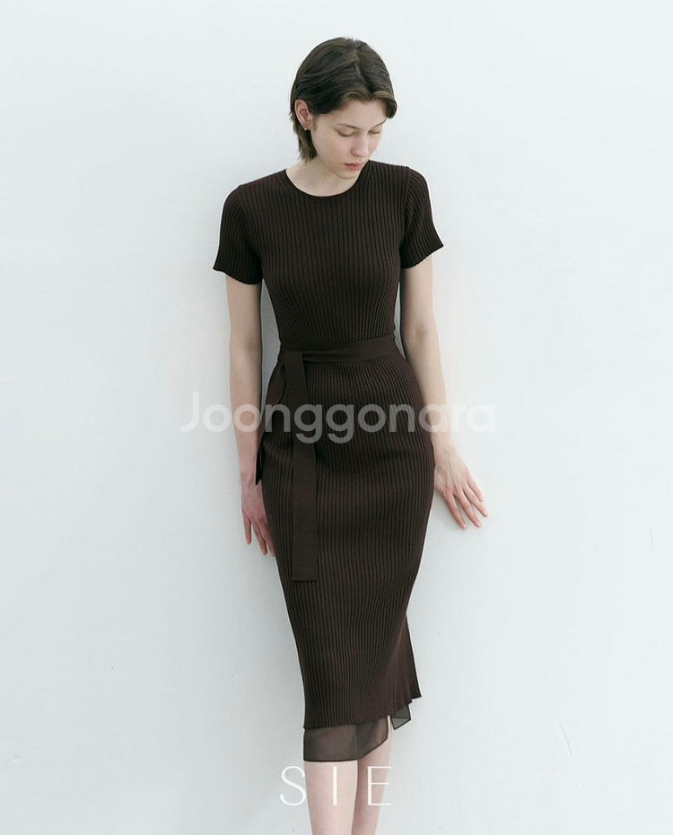 새상품) 시에 sie 에이프런 랩 드레스--0