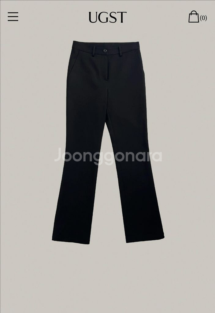 ugst slop boots-cut pants (black) 어그스트 부츠컷 팬츠--1