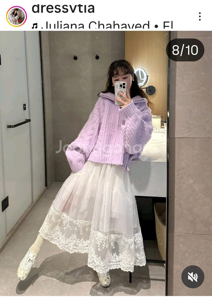 드레스반티아 꽈배기 집업 라벤더--0