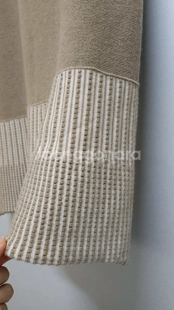 한섬 TIME 타임 울 니트 원피스 / 구호 르베이지--4