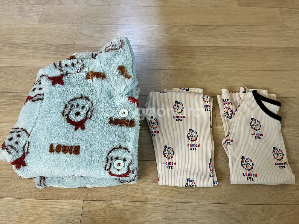 오르시떼 실내복 + 극세사 잠옷 7세 (일괄판매)--0