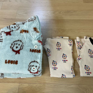 오르시떼 실내복 + 극세사 잠옷 7세 (일괄판매)