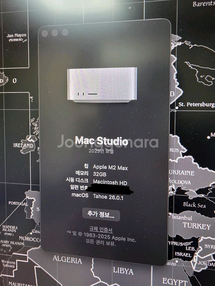 맥 스튜디오 M2 Max 32GB/512GB--1