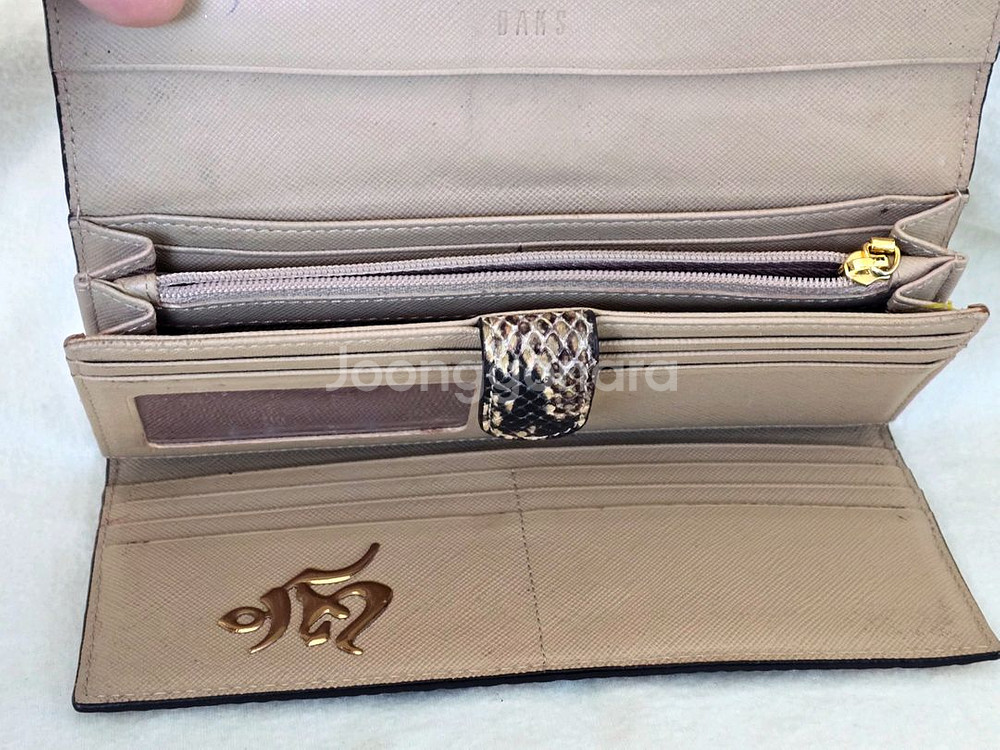 DAKS 닥스 뱀피무늬 여성용 장지갑--4