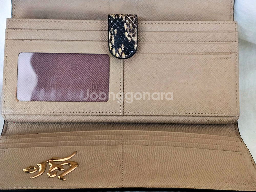 DAKS 닥스 뱀피무늬 여성용 장지갑--3