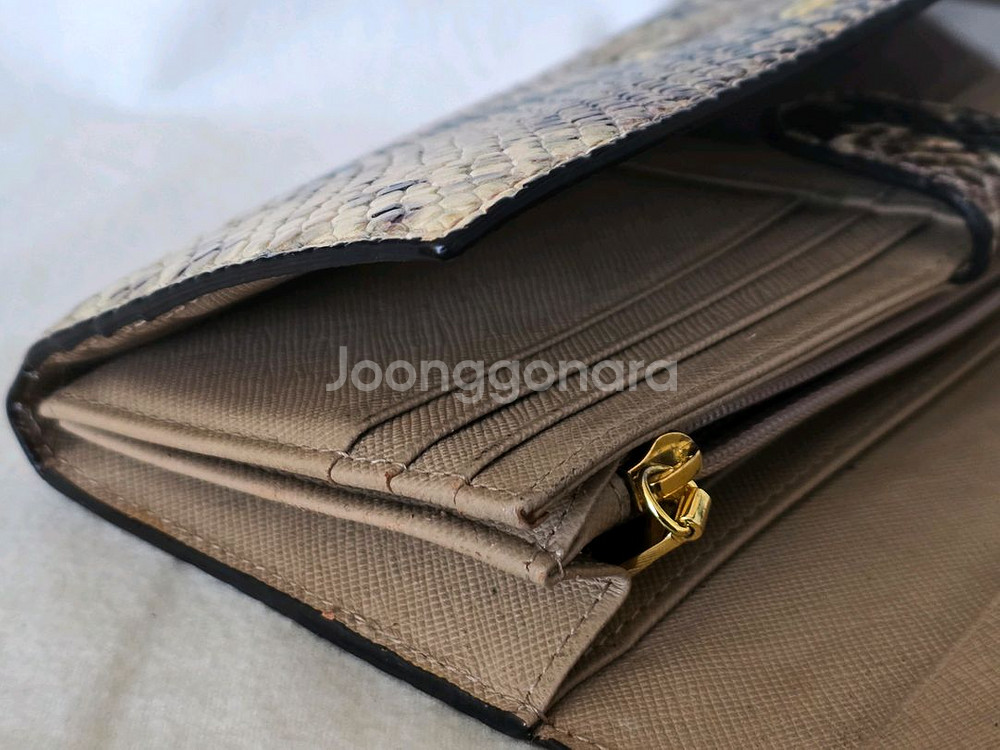 DAKS 닥스 뱀피무늬 여성용 장지갑--5