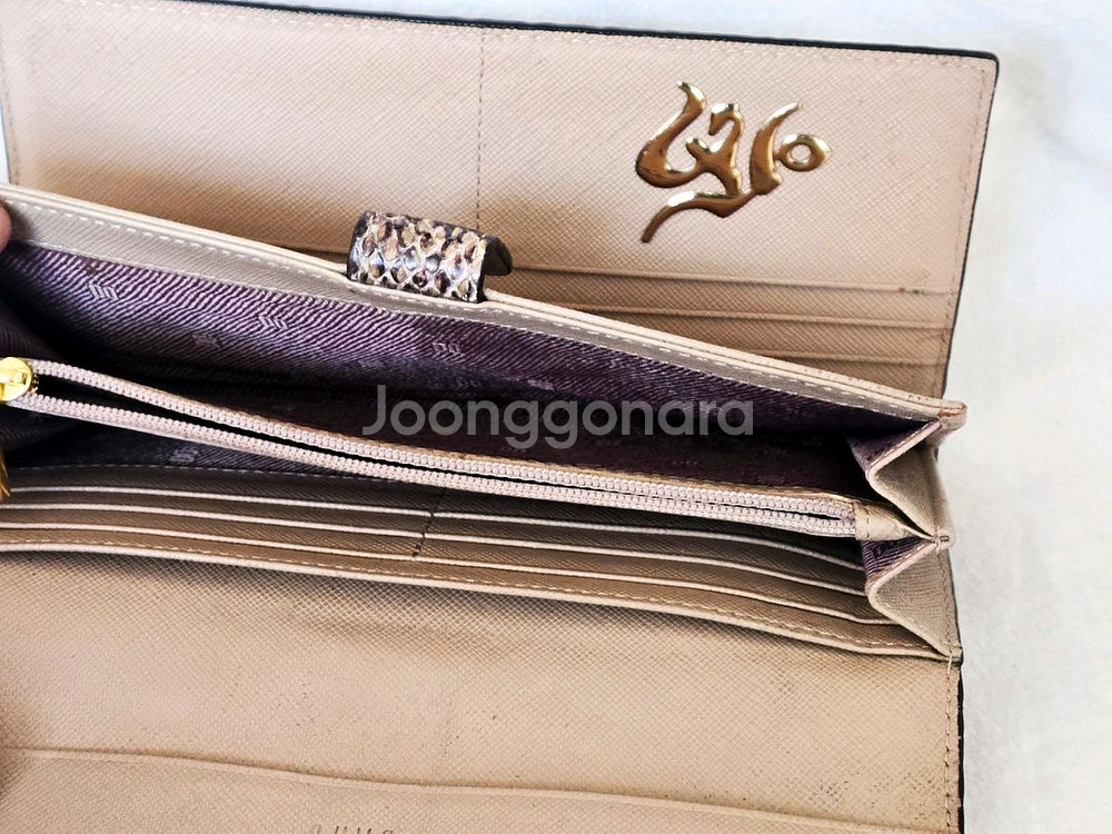 DAKS 닥스 뱀피무늬 여성용 장지갑--6