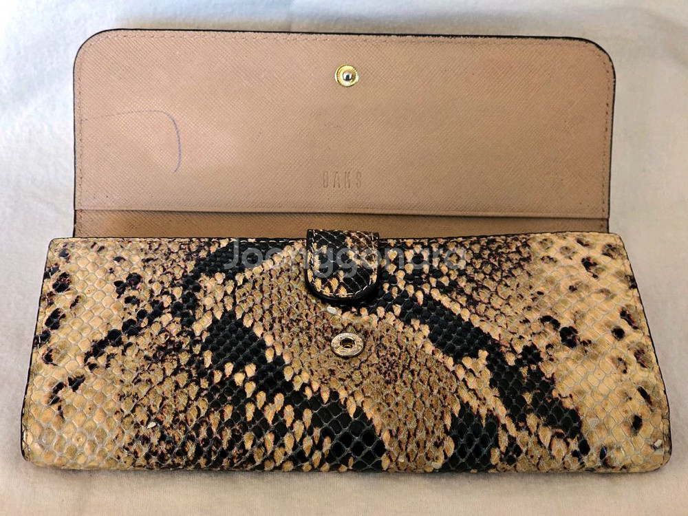 DAKS 닥스 뱀피무늬 여성용 장지갑--9