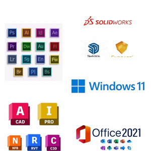 정품 윈도우 오피스 한컴 오토캐드 어도비 스케치업 등