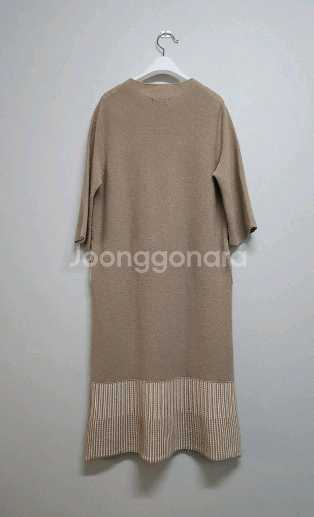 한섬 TIME 타임 울 니트 원피스 / 구호 르베이지--1